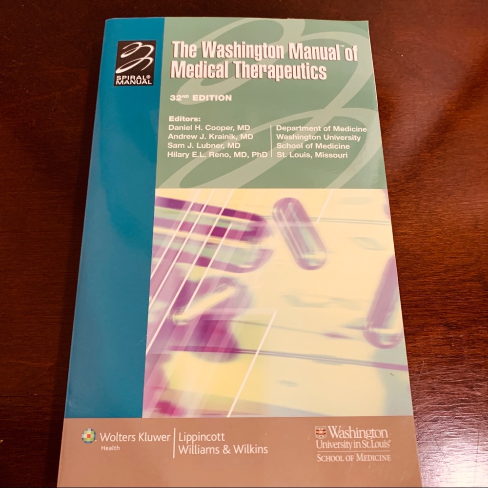 The Washington Manual of Medical Therapeutics